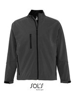 SOL´S Wasserdichte Softshell-Jacke mit Taschen, Abyss Blue S, L866 – Charcoal Grey (Solid)