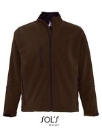 SOL´S Wasserdichte Softshell-Jacke mit Taschen, Abyss Blue S, L866 – Dark Chocolate