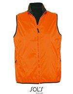 SOL´S Wendbarer Bodywarmer mit Fleece-Futter, Black XS, L867 – Arancione