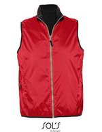 SOL´S Wendbarer Bodywarmer mit Fleece-Futter, Black XS, L867 – Rosso