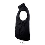 SOL´S Ripstop Bodywarmer Wells mit Fleece-Futter, Black S, L869 – Bild 5