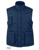SOL´S Ripstop Bodywarmer Wells mit Fleece-Futter, Black S, L869 – Marine francais