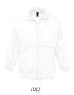 SOL´S Wasserabweisender Windbreaker mit Kapuze, Neon Lime XXL, L889 – Blanc