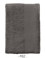 SOL´S Drap de bain Island 70 100% coton, White 70 x 140 cm, L891 – Gris fonce (Uni)