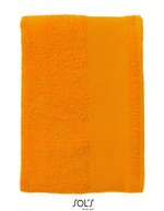 SOL´S Drap de bain Island 70 100% coton, White 70 x 140 cm, L891 – Orange