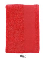 SOL´S Drap de bain Island 70 100% coton, White 70 x 140 cm, L891 – Rouge