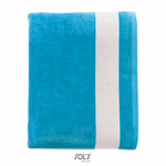 SOL'S Beach Towel Lagoon with Velour Cotton, French Navy/White 100 x 160 cm, L896 – image 3