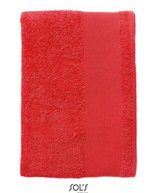 SOL´S Handtuch Bayside 50 aus Baumwolle, White 50 x 100 cm, L897 – Red