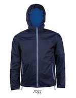 SOL´S Wasserabweisende Windbreaker Skatejacke Nylon – Navy/Royal Blue 241