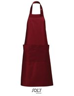 SOL´S Latzschürze Gala mit verstellbarer Nackenschlaufe – Burgundy