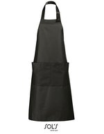 SOL´S Latzschürze Gala mit verstellbarer Nackenschlaufe, Apple Green 75 x 90 cm, L990 – Gris fonce (Uni)