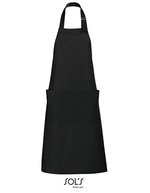 SOL´S Latzschürze Gala mit verstellbarer Nackenschlaufe, Apple Green 75 x 90 cm, L990 – Profond Noir