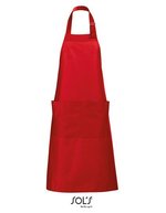 SOL´S Latzschürze Gala mit verstellbarer Nackenschlaufe, Apple Green 75 x 90 cm, L990 – Rouge