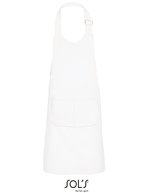 SOL´S Schürze Gala mit Fronttasche für Kinder, Apple Green 64 x 47 cm, L990K – White