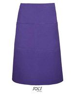 SOL´S Medium Schürze Greenwich mit Tasche, Bottle Green 90 x 65 cm, L995 – Scuro Viola