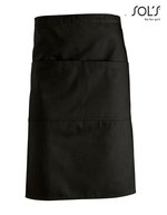 SOL´S Medium Schürze Greenwich mit Tasche, Bottle Green 90 x 65 cm, L995 – Profondo Nero