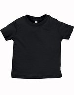 Rabbit Skins Baby T-Shirt aus ringgesponnener Baumwolle – Black