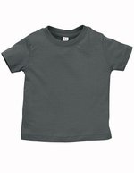 Rabbit Skins Baby T-Shirt aus ringgesponnener Baumwolle – Charcoal