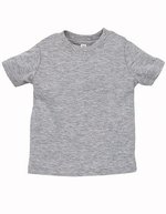 Rabbit Skins Baby T-Shirt aus ringgesponnener Baumwolle, Apple 6 Monate, LA3322 – Heather Grey