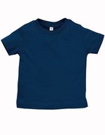 Rabbit Skins Baby T-Shirt aus ringgesponnener Baumwolle, Apple 6 Monate, LA3322 – Navy