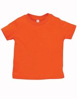 Rabbit Skins Baby T-Shirt aus ringgesponnener Baumwolle, Apple 6 Monate, LA3322 – Orange