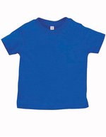 Rabbit Skins Baby T-Shirt aus ringgesponnener Baumwolle, Apple 6 Monate, LA3322 – Royal