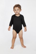 Rabbit Skins Langarm-Bodysuit aus 100% Baumwolle, White 6 Monate, LA4411N – Bild 1