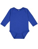 Rabbit Skins Langarm-Bodysuit aus 100% Baumwolle, White 6 Monate, LA4411N – Royal