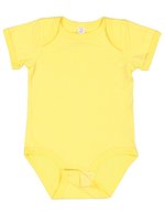 Rabbit Skins Feinjersey Kurzarm-Bodysuit für Babys – Butter
