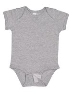 Rabbit Skins Feinjersey Kurzarm-Bodysuit für Babys, White 18 Monate, LA4424N – Chine Gris