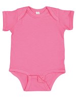 Rabbit Skins Feinjersey Kurzarm-Bodysuit für Babys, White 18 Monate, LA4424N – Rose vif