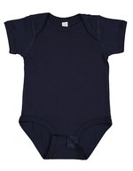 Rabbit Skins Feinjersey Kurzarm-Bodysuit für Babys, White 18 Monate, LA4424N – Marine
