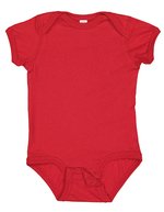 Rabbit Skins Feinjersey Kurzarm-Bodysuit für Babys, White 18 Monate, LA4424N – Rouge