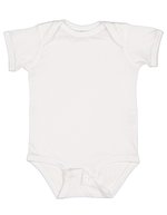 Rabbit Skins Feinjersey Kurzarm-Bodysuit für Babys – White