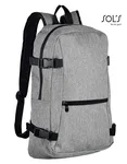 SOL´S Laptop-Rucksack Wall Street aus Oxford-Polyester, Black 12,5 x 29 x 45 cm, LB01394 – Grey Melange