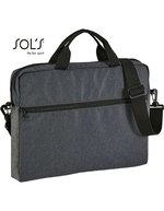 SOL´S Dual Material Business Bag with Shoulder Strap, Charcoal Melange 40 x 29 x 5,5 cm, LB02114 – Bild 1