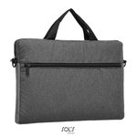 SOL´S Dual Material Business Bag with Shoulder Strap, Charcoal Melange 40 x 29 x 5,5 cm, LB02114 – Bild 3