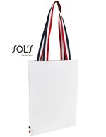 SOL´S Shopping Bag Etoile aus Baumwolle, French Navy 37 x 42 cm, LB02119 – White