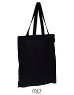 SOL´S Recycelte Baumwoll-Canvas Strandtasche – Black