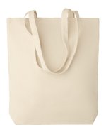 SOL´S Shopping Bag Bali aus 100% Baumwolle, Black 38 x 9 x 42 cm, LB04093 – Natural