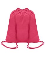 SOL´S Baumwoll-Rucksack Genova mit Kordelzug, Black 37 x 41 cm, LB04095 – Rosa scuro