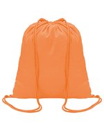 SOL´S Baumwoll-Rucksack Genova mit Kordelzug, Black 37 x 41 cm, LB04095 – Chiaro Arancione