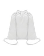 SOL´S Baumwoll-Rucksack Genova mit Kordelzug, Black 37 x 41 cm, LB04095 – Bianco