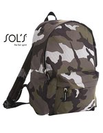 SOL´S Rucksack Rider mit Kopfhörerausgang, Orange 14 x 28 x 40 cm, LB70100 – Camo