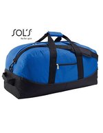 SOL´S Reisetasche Stadium 65 mit Tragegriffen, Black 65 x 30 x 28 cm, LB70650 – Royal Blue/Black