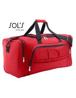 SOL´S Travel Bag Weekend 48,4 Liter Polyester, Black 62 x 30 x 26 cm, LB70900 – Red
