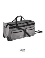SOL´S Reisetasche Voyager mit Trolley-Funktion, Black 67 x 34 x 33 cm, LB71000 – Heather Grey