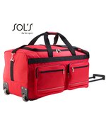 SOL´S Reisetasche Voyager mit Trolley-Funktion, Black 67 x 34 x 33 cm, LB71000 – Red