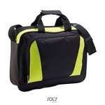 SOL´S Business Bag Cambridge aus 600D Polyester, Black/Apple Green 40 x 31 x 11 cm, LB71700 – Bild 3