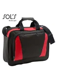 SOL´S Business Bag Cambridge aus 600D Polyester, Black/Red 40 x 31 x 11 cm, LB71700 – Bild 2
